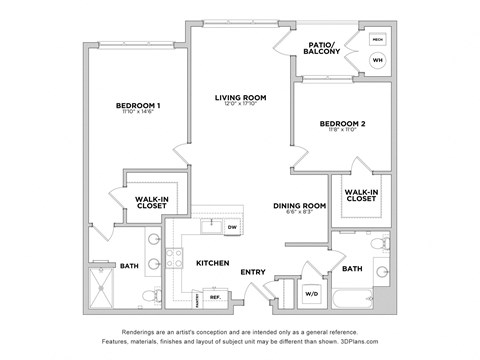 2 bed 2 bath A at The Reserve at Pearl River Apartments, Pearl River, NY, 10965